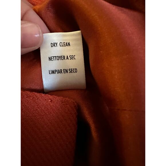 VTG Adrienne Vittadini Red Orange Wool 90s Blazer QuietLuxury Heritage Preppy - Picture 9 of 9